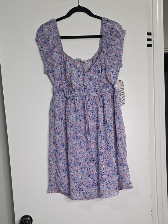 Discovery Dresses & Skirts - Discovery Lavender Floral Tie-Waist Kids Dress
